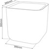 Keter vazonas Cube Planter, 50,5 l, grafito