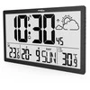 GreenBlue GB218 Extra Large LCD Sieninis laikrodis with Orų stotelė Temperature and Date Ekranas