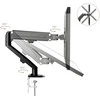Laikiklis Maclean MC-860N Monitorius Mount, with Gas Spring, 13"-27", 8kg, Juodas