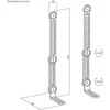 „Maclean“ universalus VESA laikiklis garso juostai, maks. 15 kg, MC-334