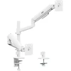 Laikiklis / wieszak na 2 monitory Ergo Office, sprężyna dujinė, 17"-32", 1-10kg, balta matt, ER-692 W