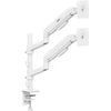 Laikiklis / wieszak na 2 monitory Ergo Office, sprężyna dujinė, 17"-32", 1-10kg, balta matt, ER-692 W