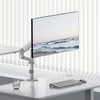 Laikiklis / wieszak na monitorius Ergo Office, sprężyna dujinė, 17"-32", 1-10kg, balta matt, max. VESA 100x100, ER-691 W