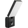 Maclean LED lempa su judesio jutikliu, PIR judesio jutiklis, juoda, 10W, IP65, 800lm, neutrali balta spalva (4000K) MCE516 B