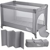 Promedix PR-803 G Kelioninė lovelė Kelioninė lovelė, 125x65x74cm, Ratukai, Apsauginis užvalkalas, Pilka