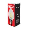 Żarówka „Maclean“ LED lemputė su gijomis E14, 6 W, 230 V, šiltai balta, 3000 K, 806 lm, „Retro Edison“ dekoratyvinė žvakė C35, MCE286