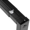 Maclean MC-915 B Universalus mikrobangų krosnelės laikiklio laikiklis sieninis Reguliuojamas kieto metalo virtuvė 30kg juoda