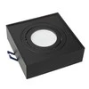 Oprawa Įleidžiamas šviestuvas, LED vamzdinis „Maclean“, taškinis, SPOT, MR16/GU10, juodas, 94x94x32 mm, kvadratinis, aliuminis, MCE464 B