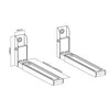 Mikrobangų krosnelė Maclean MC-915 W Universal Microwave Oven Bracket Holder Wall Mount Adjustable Baltas Space Saving 30kg