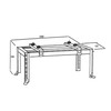 Maclean MC-864 grindų pagrindo laikiklis oro kondicionieriui 70kg 280-870mm / 230-450mm