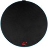 NanoRS RS171 žaidimų sėdynės kilimėlis su RGB apšvietimu, grindų kilimėlis po kėde, skersmuo 100 cm, Juodas