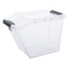 Plastikinė dėžė fiksuojamu dangčiu Pro Box Plast Team 58L permatoma