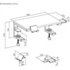 Ergo Office laptop / monitorius stand, max. load 20kg, for diag. 13-32", juodas, ER-303 B