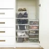 Dėžė su dangčiu avalynei Plast Team 34x19x11cm permatoma