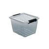 Dėžė su dangčiu Home Box Plast Team 3L/13.4x20.5x17cm permatoma/pilka