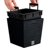 Prosperplast Vazonas FURU SQUARE LOW su įdėklu 10/7,5 L 240x240x235 mm antracito sp. Prosperp