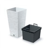 Prosperplast <div class="int_ce_html">FURU SQUARE gėlių vazonas - baltas</div>