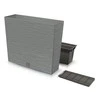 Vazonas FURU TOWER su įdėklu 44/12 L 580x180x498 mm betono sp. Prosperplast