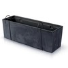 Prosperplast Plastikinis vazonas URBI CASE BETON EFFECT W, su įdėklu, tamsiai pilkos sp., 58 x 18 x 20 cm