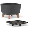 Prosperplast gracia square 24 cm antracito spalva