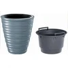Gėlių vazonas Prosperplast Freze DBFE400-443U, pilkas