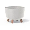 Vazonas GRACIA ECO WOOD STANDARD 9,8 L D290xH220 mm balta sp. Prosperplast