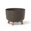 Vazonas GRACIA ECO WOOD STANDARD 9,8 L D290xH220 mm kavos sp. Prosperplast