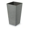 Prosperplast Vazonas FURU SQUARE LOW su įdėklu 11,4/5 L 200x200x380 mm betono sp. Prosperplas