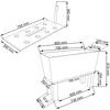 Prosperplast Lauko lovelis Rato High Drtc800h 80cm, juodas