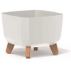 Prosperplast Doniczka GRACIA SQUARE DGQL240 vazonas - baltas