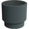 Prosperplast Plastikinis vazonas MILLY, su įdėklu, antracito sp., 39,5 x 37,5 cm
