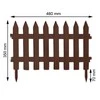Prosperplast Dekoratyvinė tvorelė IPLSU H35cm/L3.2m ruda R222