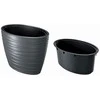 Gėlių vazonas Prosperplast Maze DBMZE600-S433, juodas