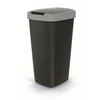 Prosperplast Šiukšliadėžė COMPACTA Q - smooth pilka 25l