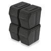 Prosperplast Šiukšliadėžė Keden SORTI BOX 4x20L - juoda recykling