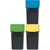 Prosperplast STACKBOX Q SET šiukšliadėžės - juodos 20l. Kedenas