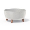 Prosperplast Vazonas Gracia Low Eco Wood DGRL400LW baltas eko