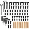 Ergo Office stalo pertvara/organizatorius, maks. apkrova 10 kg, balta ir kamštinė lenta, plotis 1250 mm, juoda, ER-300 B