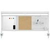 Ergo Office stalo pertvara/organizatorius, maks. apkrova 10 kg, balta ir kamštinė lenta, plotis 1250 mm, balta, ER-300 W