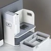 Desk organizer with drawer Ergo Office, baltas, max. 10kg, ER-440