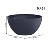 Plastikinis dubuo Caruba Rotho 450ml/12.5cm Iris Mėlyna