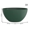 Plastikinis dubuo Caruba Rotho 3L/23cm Moss Žalias