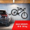 Bicycle Maclean MC-449 plieno dviračio sieninis laikiklis, didžiausia apkrova 30 kg sieninė dviračių kabykla
