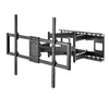 Sieninis televizoriaus laikiklis „Maclean MC-482“, 60–120″, iki 120 kg, juodas