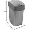 CURVER KOSZ NA ŚMIECI FLIP BIN 25L /GRAFITOWY