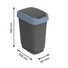 ROTHO Twist Mėlyna - trash bin – 10l