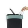 Šiukšliadėžė Rotho Twist, juoda/tamsiai žalia, 25 l