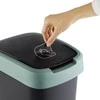 Šiukšliadėžė Rotho Twist, juoda/tamsiai žalia, 50 l