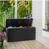 Daiktadėžė Keter Samoa Rattan 270L, grafito