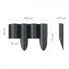 Palisada „Cellfast ECO“ sodo tvora 2,4 m, antracito spalvos